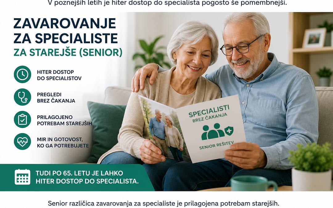 Zavarovanje za specialiste za starejse omogoca hiter dostop tudi po 65. letu